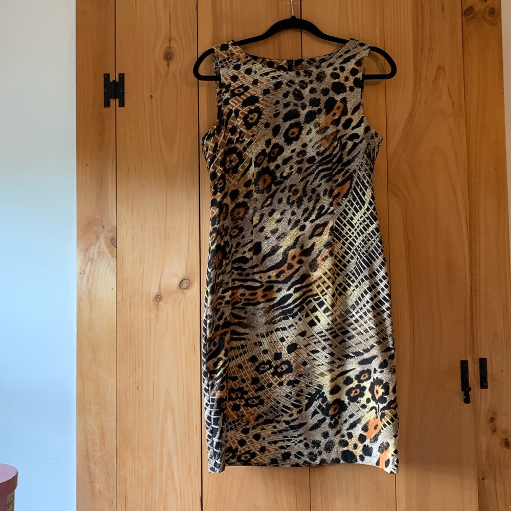🌈Connected Apparel Leopard Print Dress